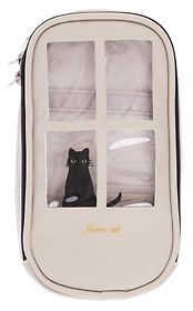 Пенал корпусный 2 отделения "The cat in the window"