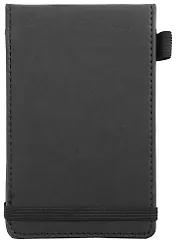 Записная книжка А6 50л лин. "Joy Note. Черный" иск.кожа, тонир.блок, скругл.углы, резинка, петля д/ручки, кармашки, инд.уп.