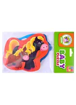 Мягкие пазлы Baby Puzzle "Мама и малыш" 4 картинки, 12 эл.