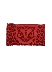 Пенал-косметичка "Кошка бордо" 19,5*10,5см, флок, Оникс