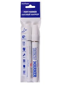 Маркеры-краски золотой, серебряный 4 мм, MunHwa, 2 штуки