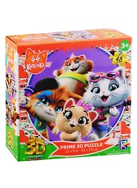 Пазл «44 котенка. Сюжет 1» 48 элементов, Prime 3D