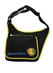 Сумка молодежная "Smiley" 35*30*12см, клапан на липучке, 2 кармана, Proff