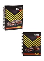 Записная книжка А6 80л "Extreme drivin" 7БЦ, евроспираль, выб.лак, мат.лам, ассорти, БиДжи