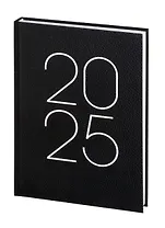 Ежедневник дат. 2024г. А5 160л "Soft Touch" ламинация, черный, 7БЦ, офсет
