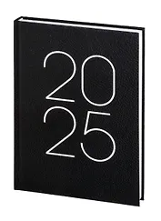 Ежедневник дат. 2024г. А5 160л "Soft Touch" ламинация, черный, 7БЦ, офсет