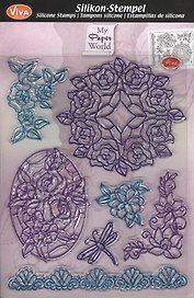 Штамп силиконовый Viva-Silikon-Stempel Tiffany/стрекоза (400308600) (упаковка)
