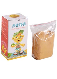 Минеральный песок (желтый) (00-00000277) (1кг.) (Трогательный песок Лепа) (3+) (коробка)