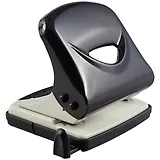 Дырокол 35 листов "U35", металл, черный, к/к