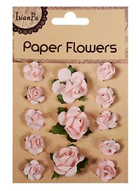 Набор для творчества, Цветы Paper Flower 3 больш.+10маленьк., розовые