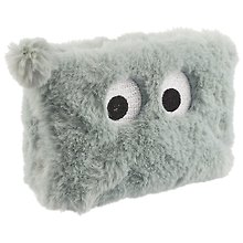 Косметичка на молнии Мордочка с глазками (иск.мех) (21х12) (ПВХ бокс)