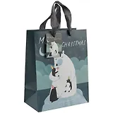 Пакет А5 23*18*10 "Polar bear" Новый год, бум.мат.ламинат