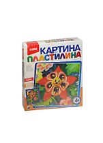 Набор для творчества LORI Картина из пластилина "Цветочек" Пк-008