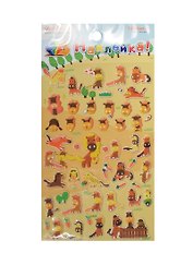 Наклейка декоративная зефирная 2 Лошади 1 (95х185) (Наклей-ка) (упаковка)