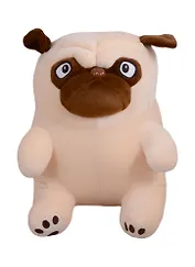 Мягкая игрушка сердитый Мопс (30х20)