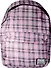 Рюкзак школьный розовый в клетку - 0