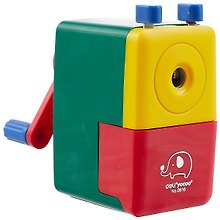 Точилка механическая «Цветная», 1 отверстие, пластик, Deli