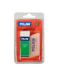 Ластик Milan, для карандашей 3H,2H, H, F, HB, B, 2В, 2 штуки