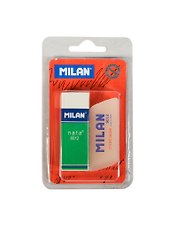 Ластик Milan, для карандашей 3H,2H, H, F, HB, B, 2В, 2 штуки