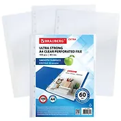 Папка-вкладыш А4 100шт перфорированные, глянцевые EXTRA 600, 60мкм