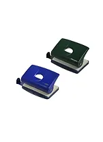 Дырокол 10 листов металл, с линейкой, ассорти, Office Point  