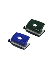 Дырокол 10 листов металл, с линейкой, ассорти, Office Point  