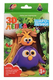 Набор для творчества  с пластилином " Птички" (серия "Шаролепики")