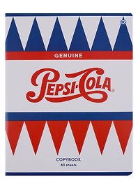 Тетрадь общая «Pepsi», 80 листов в клетку, А5, в ассортименте - BG