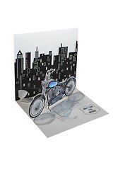 3D открытка Мотоцикл (Motorcycle) (квадрат) (929) (14,5х14,5)