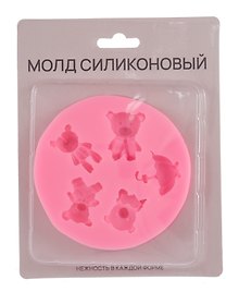 Силиконовый молд Мишки