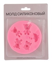 Силиконовый молд Мишки