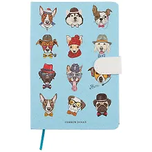 Книга для записей «Fashion Dog», А5, 128 листов, с магнитной застежкой