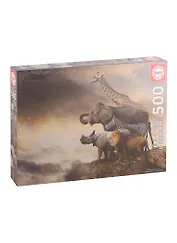 Пазл Educa 500 эл. 48*34см.. Животные на краю скалы