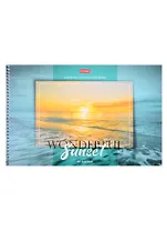 Альбом для рисования Hatber, "Прекрасный закат", А4, 40 листов, на спирали, в ассортименте