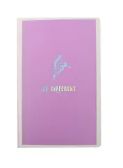 Записная книжка А6 40л "Be different" нелин.блок цвета слон.кость, мат.ламинация, 3 скрепки, In Folio