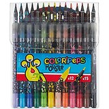 Набор для рисования: 12 фломастеров, 15 карандашей Maped, Color'Peps Monster