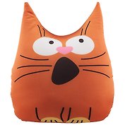 Игрушка-антистресс Котик светлый с открытым ртом (38х30) (АН2017-7)