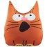 Игрушка-антистресс Котик светлый с открытым ртом (38х30) (АН2017-7) - 0