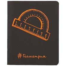Тетрадь предметная «Неоновые акценты. Геометрия» 48 листов в клетку, со справочными материалами - Paper Art