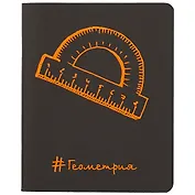 Тетрадь предметная в клетку Paper Art, "Неоновые акценты. Геометрия", 48 листов