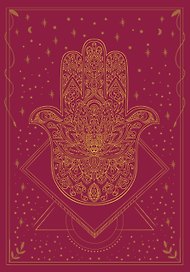 Книга для записей А5 72л "Блокнот. Волшебство начинается здесь (бордо)