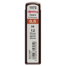 Грифели 0,5мм 12шт "Rotring Tikky" Н, Rotring