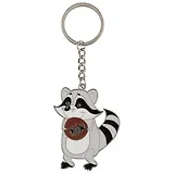 Брелок My lucky charm Енот с печеньками (металл) (12-7150-Z1801)