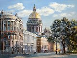 Открытка 10*15 Виды С-Пб  Адмиралтейский проспект Арт.7001