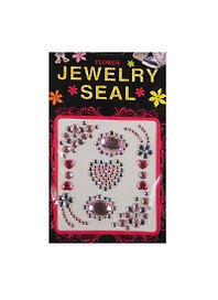 Стразы отдельные на пленке Jewelry Seal (1461-2/9) (розово-бел. сердце)