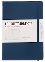 Книга для записей A5 125л тчк. "Medium" тв.обложка, цвет синее море, Leuchtturm1917