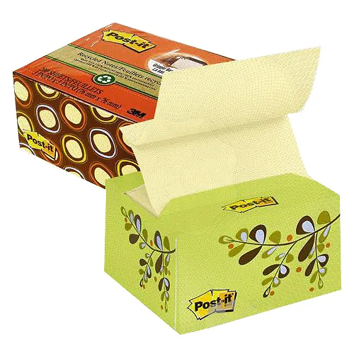 Блок бумаги 76*76 самоклеящийся Post-it 200л, "Цветущий сад", Z-сложение, вакуумн.держ., 3M