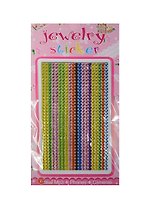 Набор д/творчества Стразы литые д/телефона Jewelry sticker цв. полоски-круг 1461-1/15