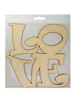 Слово LOVE 2 (2150403) (17х17,8см) (игрушка из дерева) (упаковка)