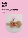 Резиночка-бантик «Капибара с клубничкой», плюш